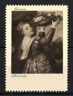 Reklamemarke Tizian, Portrait Lavinia