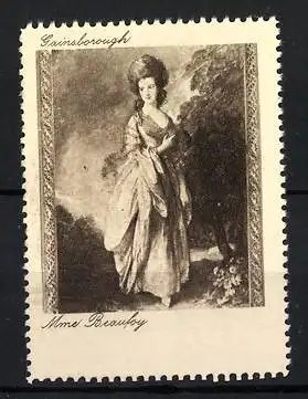 Reklamemarke Gainsborough, Portrait Mme Beaufoy