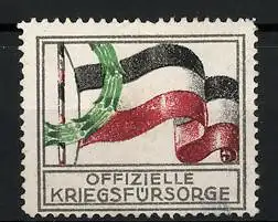 Reklamemarke Offizielle Kriegsfürsorge, Flagge