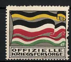 Reklamemarke Offizielle Kriegsfürsorge, Flagge