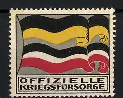 Reklamemarke Offizielle Kriegsfürsorge, Flagge