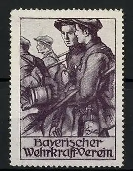 Reklamemarke Bayerischer Wehrkraft-Verein, Pfadfinder