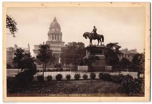 Fotografie J.V., Ansicht Edinburgh, Albert Memorial