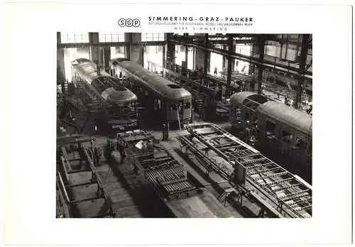 Fotografie unbekannter Fotograf, Ansicht Wien, Maschinen - & Waggonbau-Fabriks AG Wien-Simmering