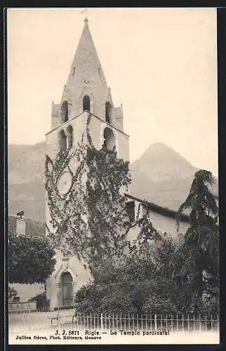 AK Aigle, Le Temple paroissial