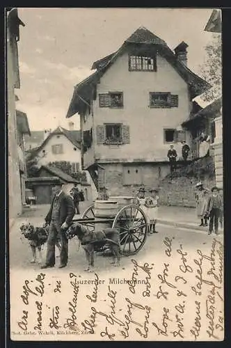 AK Luzern, Milchmann mit Hundegespann