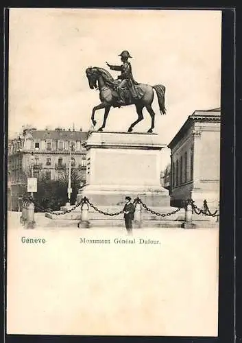 AK Genève, Monument Général Dufour