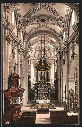 AK Luzern, Inneres der Hofkirche