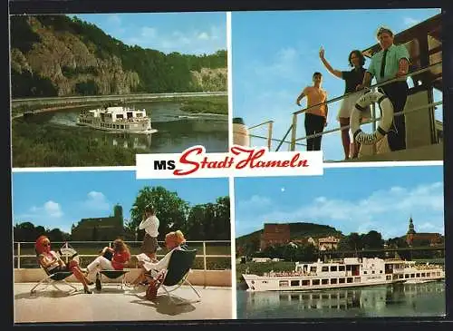 AK MS Stadt Hameln der Oberweser-Dampfschiffahrt