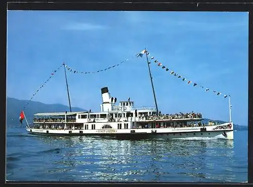 AK DS Stadt Luzern auf dem Vierwaldstättersee