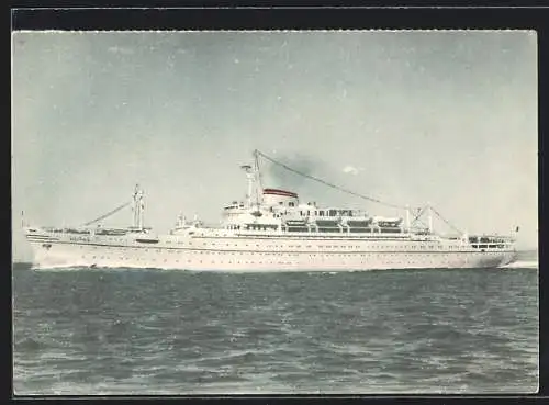 AK M.S. Victoria des Lloyd Triestino auf See