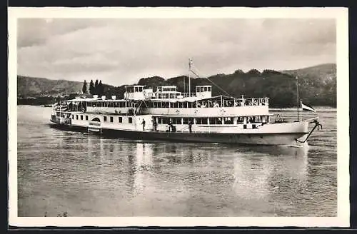 AK Raddampfer Stadt Passau auf der Donau unterwegs