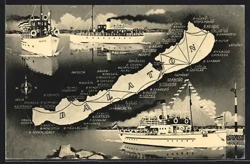 AK Dampfer Dókai, Balaton