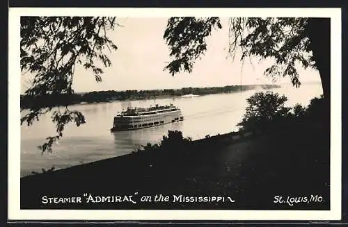 AK Steamer Admiral on the Mississippi