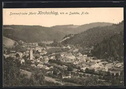 AK Markt Kirchschlag, Gesamtansicht aus der Vogelschau