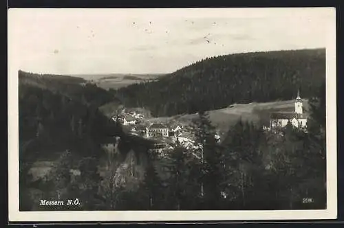 AK Messern, Ortsansicht aus der Vogelschau