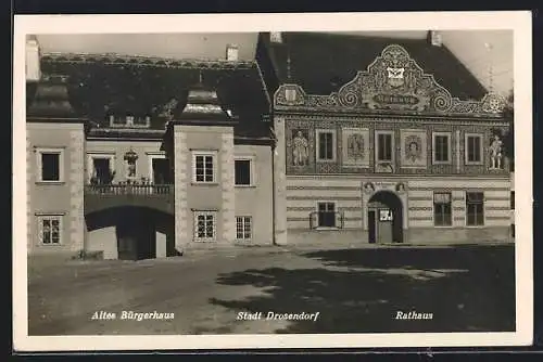 AK Drosendorf, Altes Bürgerhaus, Rathau