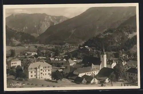 AK Lunz, Ortsansicht aus der Vogelschau