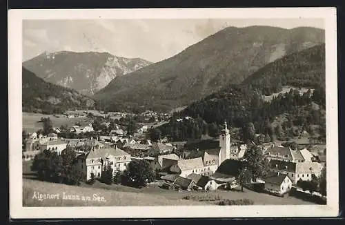 AK Lunz am See, Totalansicht mit Kirche