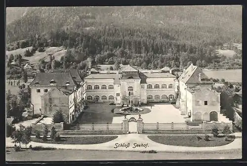 AK Lunz am See, Schloss Seehof aus der Vogelschau