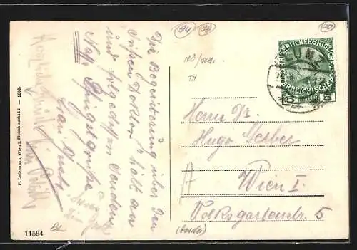 AK Lunz, Ortsansicht mit Scheiblingstein