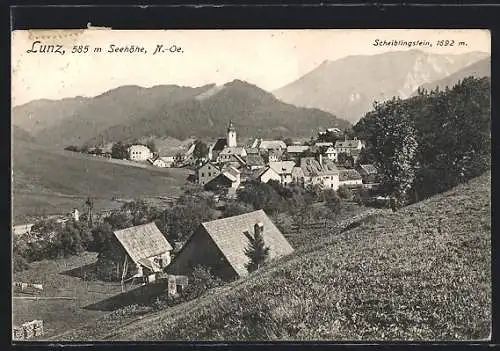 AK Lunz, Ortsansicht mit Scheiblingstein