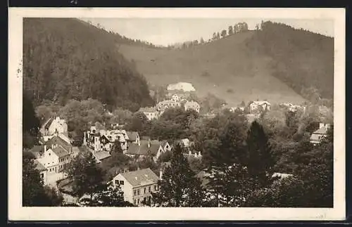 AK Gutenstein, Ortsansicht aus der Vogelschau