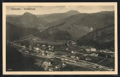 AK Gutenstein, Ortsansicht aus der Vogelschau