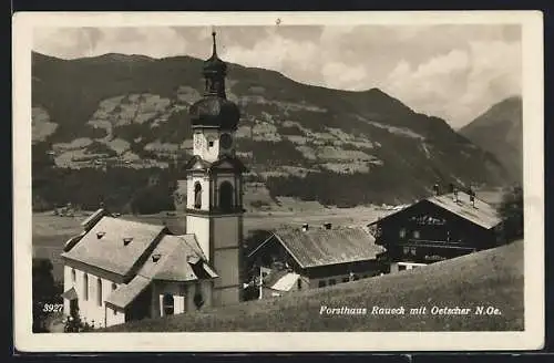 AK Hart im Zillertal, Partie an der Kirche (falscher Zudruck)