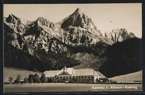 AK Admont, Schloss Kaiserau mit Kaibling