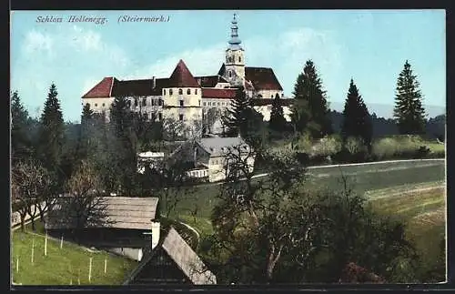 AK Hollenegg, Blick auf das Schloss