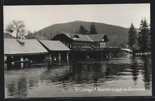 AK Lunz am See, Gasthaus am Lunzersee von Hans Grubmayr