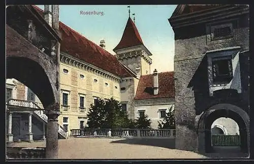 AK Rosenburg, Partie im Schlosshof