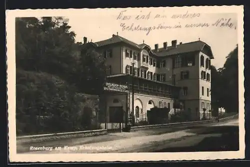 AK Rosenburg am Kamp, Strassenpartie am Genesungsheim