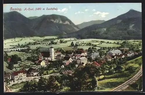 AK Gaming /N.-Oest., Gesamtansicht aus der Vogelschau