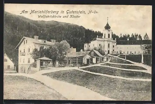 AK Gutenstein, Wallfahrtskirche und Kloster, Mariahilferberg