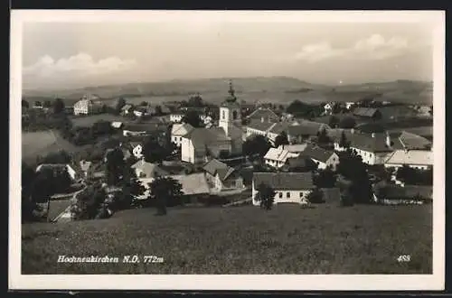 AK Hochneukirchen, Ortsansicht mit Kirche