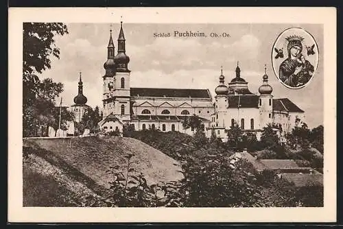 AK Puchheim /Ob.-Oe., Blick auf das Schloss