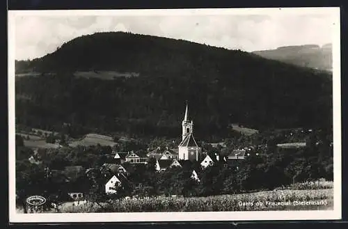 AK Gams ob Frauental /Steiermark, Teilansicht mit Kirche