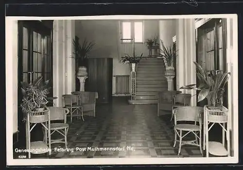 AK Muthmannsdorf /Nd., Genesungsheim Felbring, Innenansicht