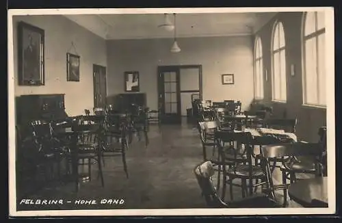 AK Felbring, Restaurant Hohe Wand, Innenansicht