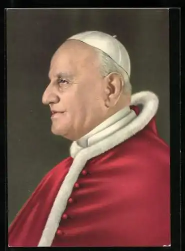 AK Papst Johannes XXIII. im Seitenprofil