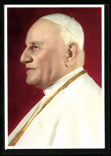 AK Profilportrait Papst Johannes XXIII.