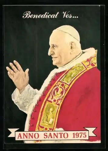 AK Papst Johannes XXIII. spricht einen Segen