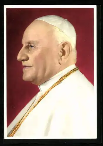 AK Profilportrait Papst Johannes XXIII.
