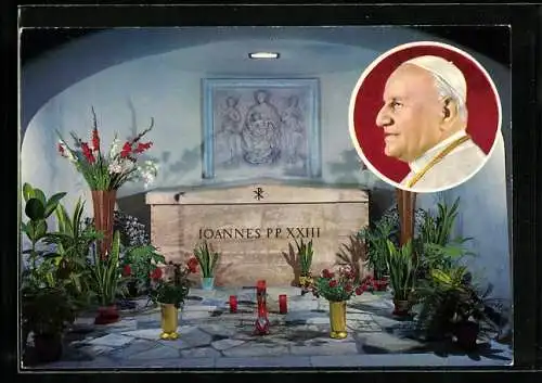 AK Vatikanstadt, Heilige Peterskirche, Grab von Papst Johannes XXIII.