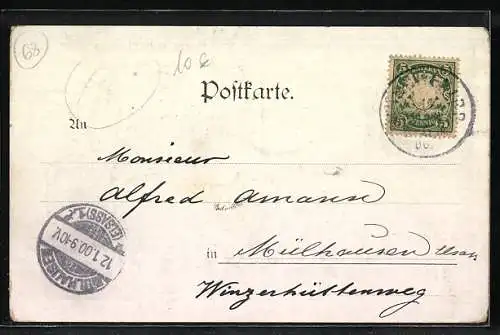 AK Münchner Schäfflertanz 1900, Volkstanz, Nik. Riedelsheimer II. Reifsschwinger