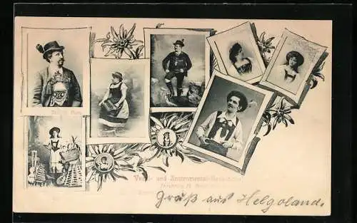 AK Vockl- und Instrumental-Gesellschaft, Männer und Frauen in Trachten