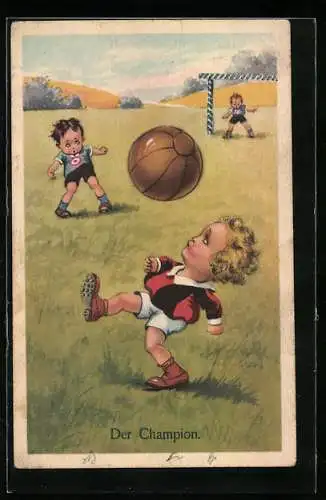 AK Der Champion, Jungen spielen Fussball