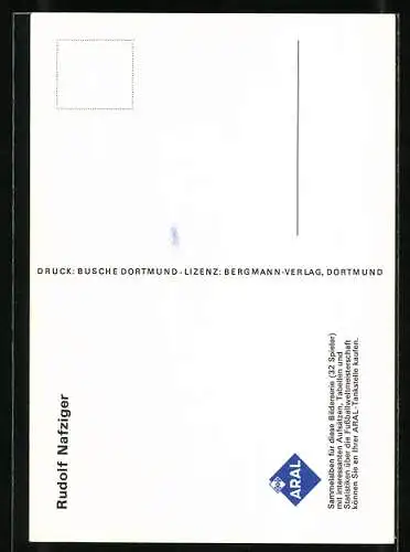 AK München, Portrait Fussballer Rudolf Nafziger